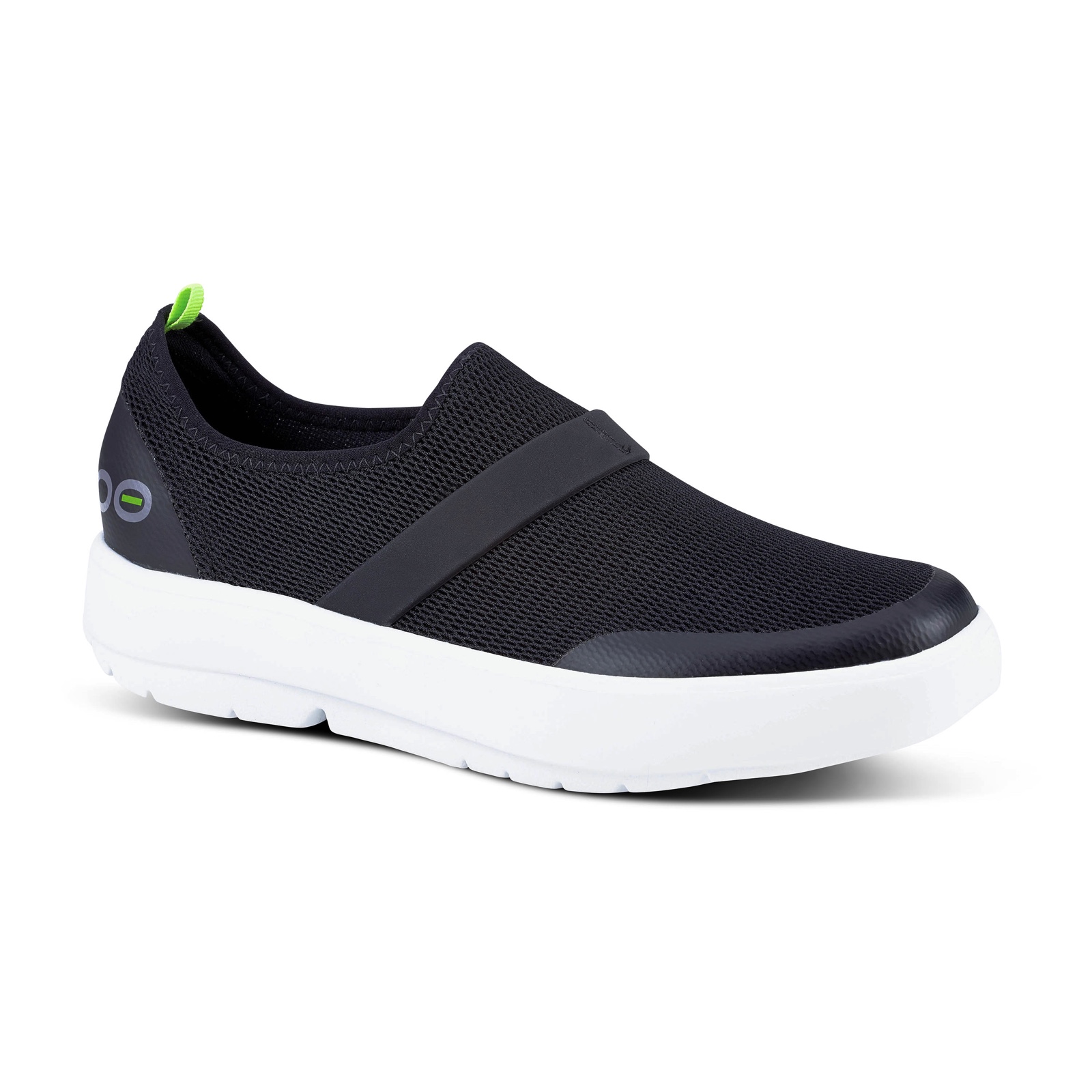 oofos OOMG LOW MESH SHOE WHITE/BLACK